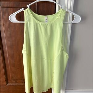 Lululemon Vibrant Lime Sleeveless Tank Top